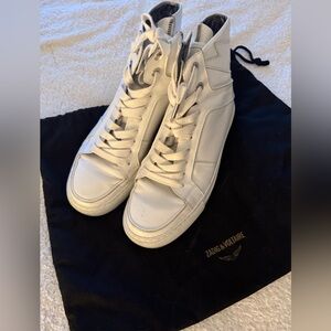 Zadig & Voltaire White Leather Sneakers